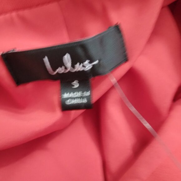 Lulu's | NWT Red Single Button Blazer Jacket | Size S - Picture 6 of 8